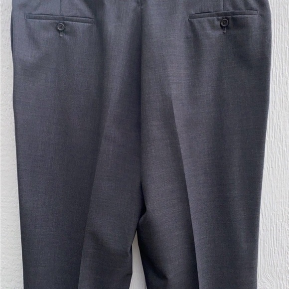 Lauren Ralph Lauren Total Comfort Pants Mens 38 x 32 Gray  100% Wool Flat Front - Picture 3 of 4